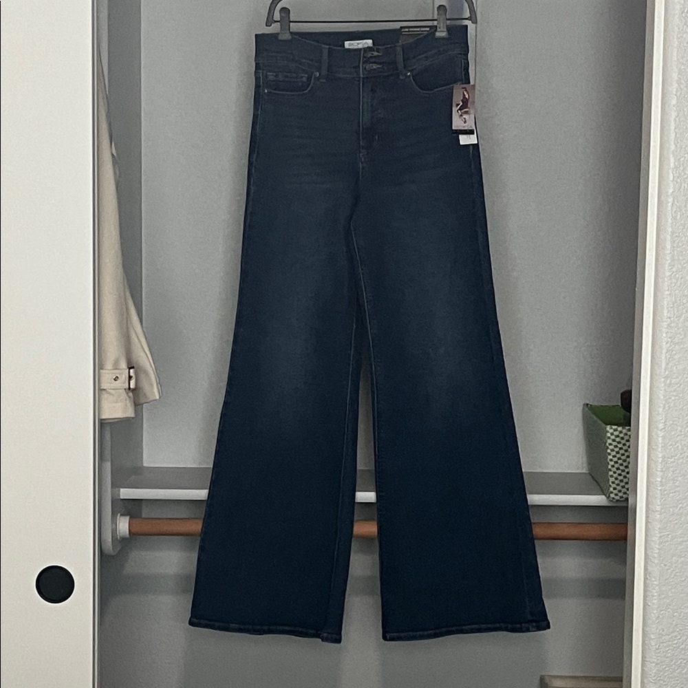 Sofia by Sofia Vergara Dark Blue Flare Jeans